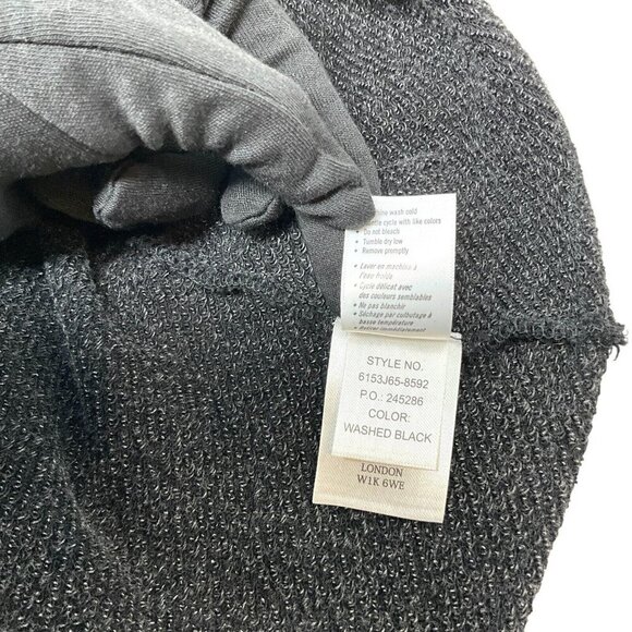 Paige Raeanne Graphic Sweatshirt Washed Black Size XS Rose Garden Melody - Picture 8 of 10